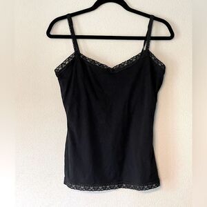The Limited, Black, Lace-Detail Tank. Size Medium.